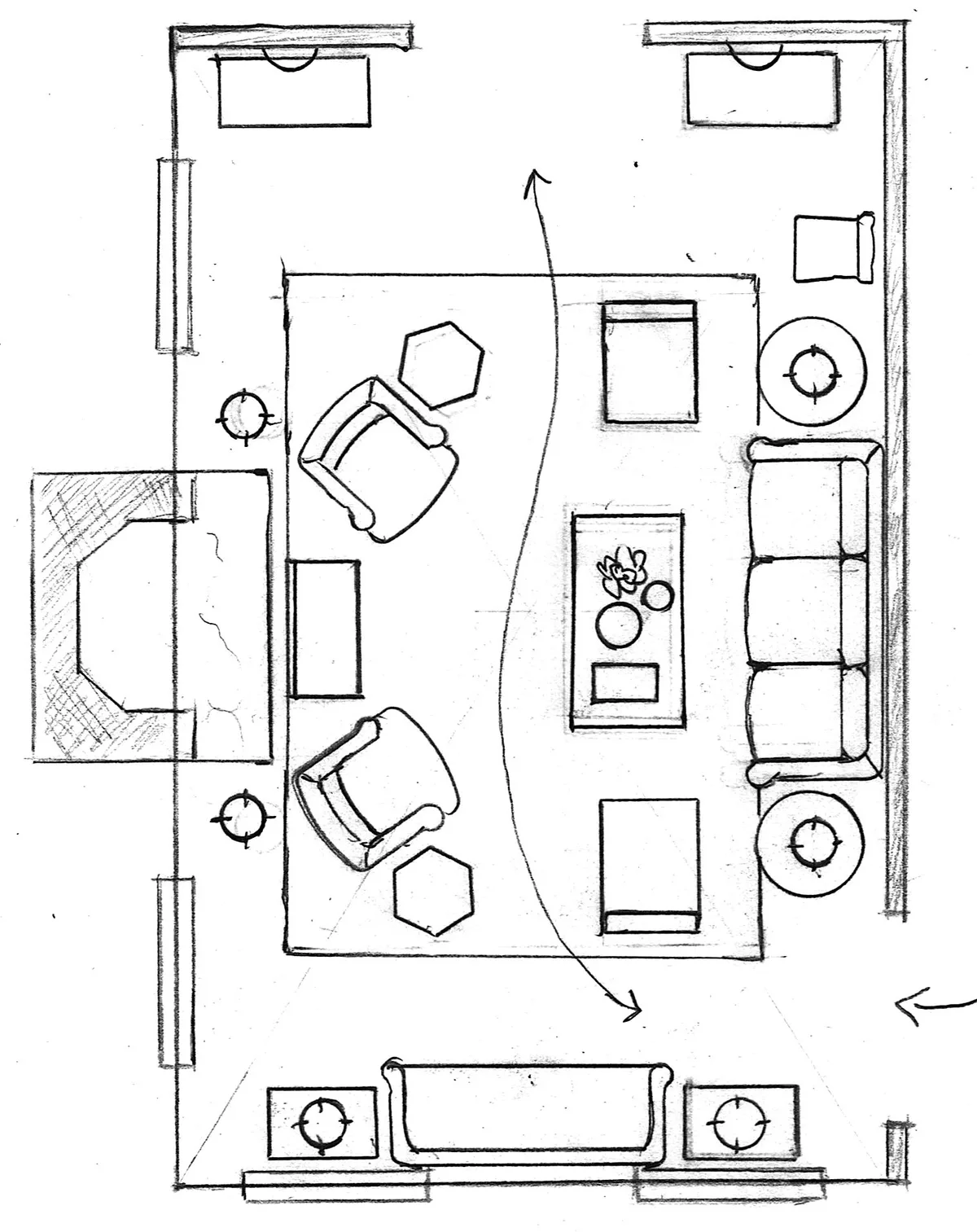 Furniture placement