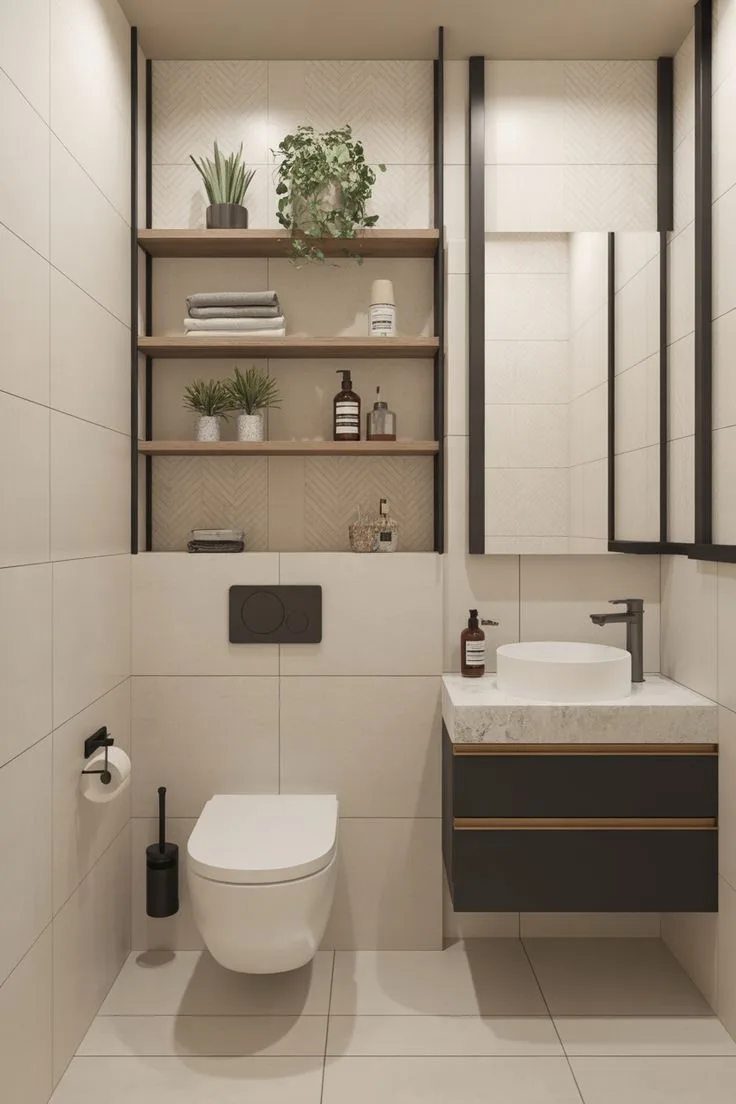 How to add storage to a small bathroom