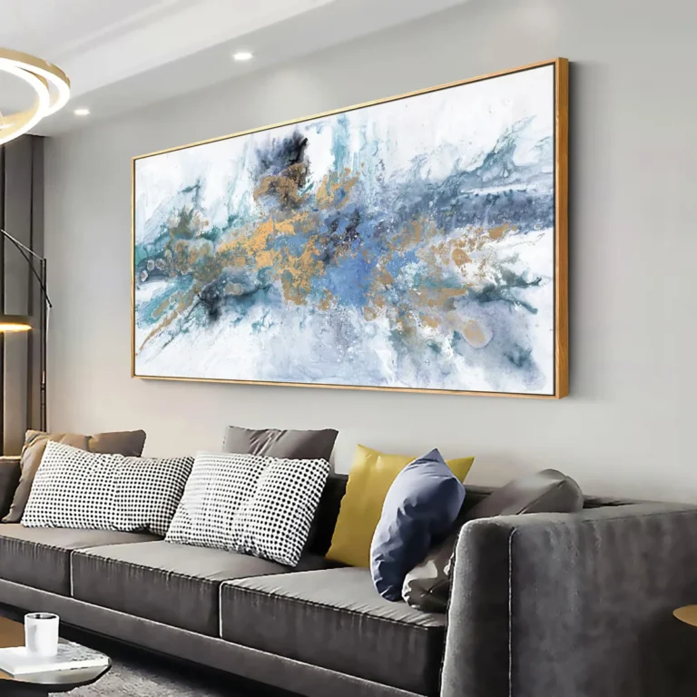 How to decorate a blank living room wall