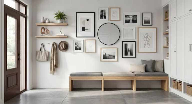 How to decorate a narrow wall