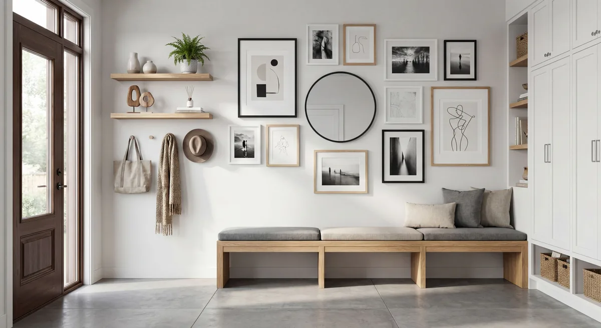 How to decorate a narrow wall