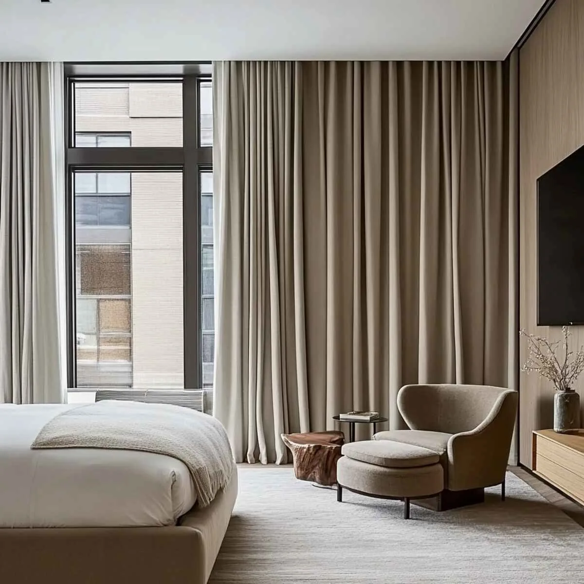 How to make a bedroom look bigger
