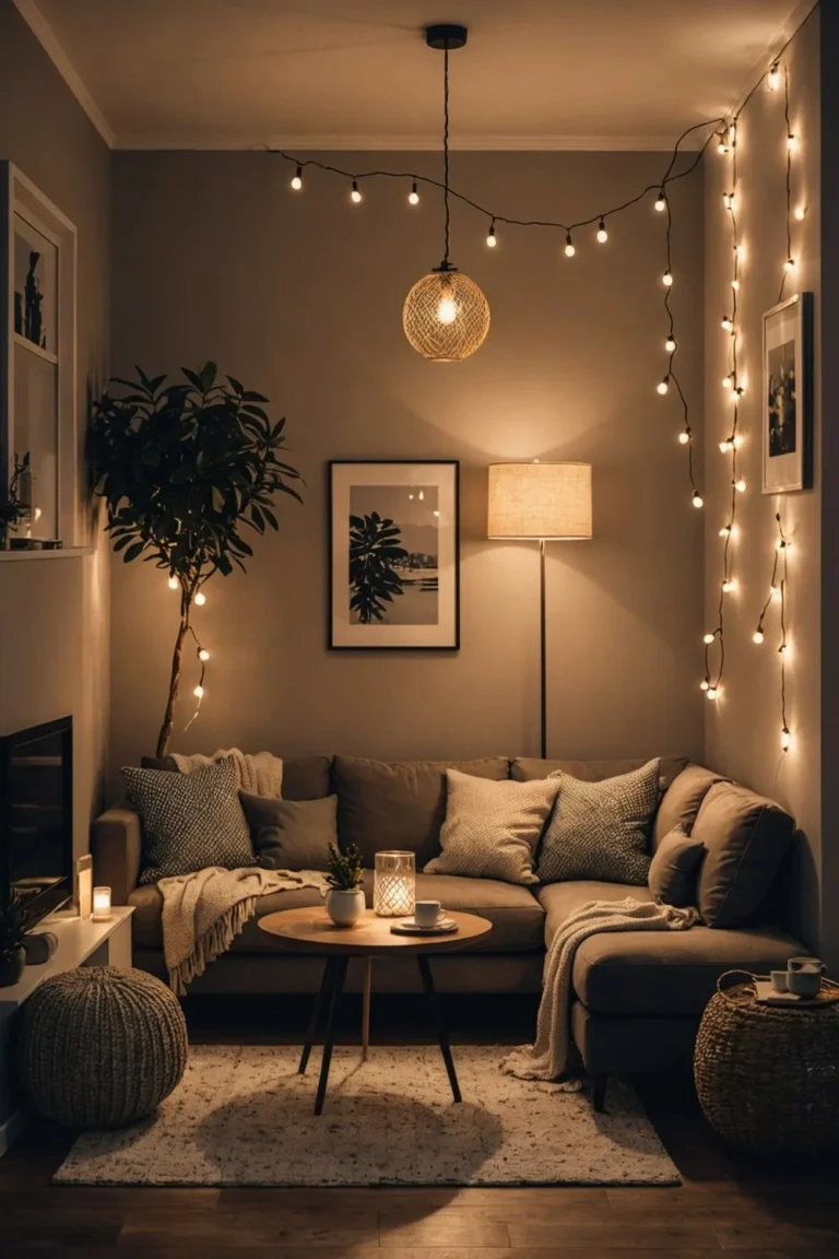 How to make a living room cozy